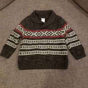 Carters Baby Boys Fair Isle Shawl Collar Cardigan 12 Months